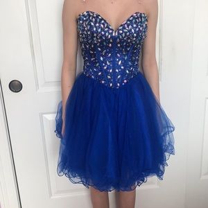 Homecoming Blue Dress